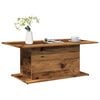 vidaXL kafijas galdiņ&scaron; Old Wood 102x55,5x40 cm Engineered Wood