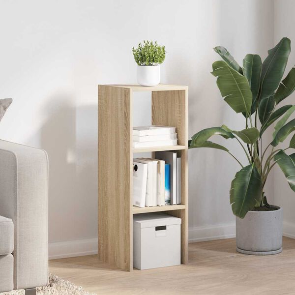 vidaXL grāmatu skapis, saliekams, ozolkoka, 30x30x80 cm