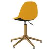 3086134 vidaXL Swivel Dining Chairs 4 pcs Mustard Yellow Velvet(2x333524)