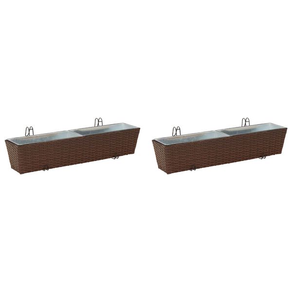 vidaXL Margas Metāls