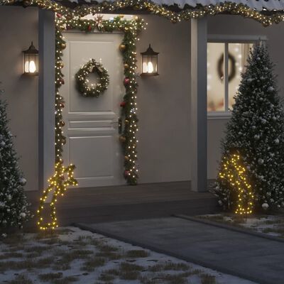 vidaXL Ziemassvētku gaismas dekors, zvaigzne, 80 LED, 62 cm