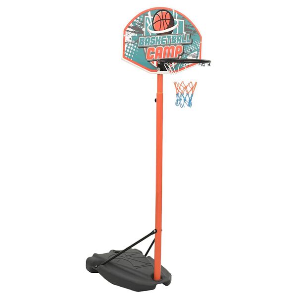 vidaXL basketbola komplekts, regulējams 180-230 cm, pārvietojams