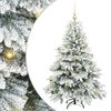 vidaXL Mākslīgā Ziemassvētku eglīte su 150 LED Balts 150 cm PE un PVC