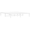 vidaXL gultas rāmis, balts metāls, 183x213 cm
