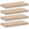 vidaXL sienas plaukti, 4 gab., 50x23,5x4 cm, inženierijas koks