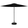 vidaXL Dārza parasols ar pamatu 300 x 300 cm Poliesters Taisnstūra