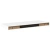 vidaXL sienas plaukti, 4 gab., balti, 60x23,5x3,8 cm, MDF