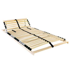 vidaXL Lamelu gultas pamatne Brūna 70 x 190 cm Cietais gobu koks