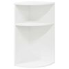 vidaXL Papildu galdiņ&scaron; Balts 29,6 x 29,6 x 60 cm Inženierijas koks