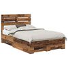 vidaXL Gultas rāmis Vecs koks 120 x 190 cm Inženierijas koks
