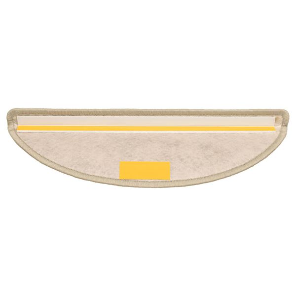 vidaXL kāpņu paklāji, 30 gab., pa&scaron;līmējo&scaron;i, 65x21x4 cm, gai&scaron;i zaļi