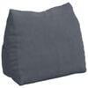 vidaXL Atpakaļ spilvens Tum&scaron;i pelēks 60 x 20 x 50 cm Korduroja audums