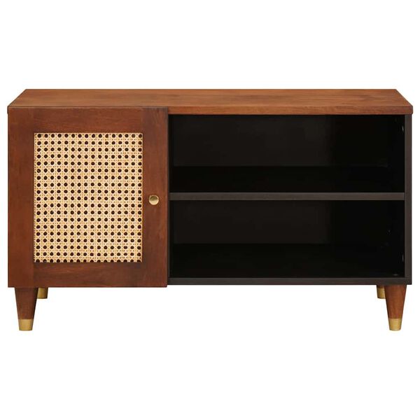 vidaXL Mediju uzglabāšanas skapji un plaukti Brūna 80 x 31.5 x 46 cm