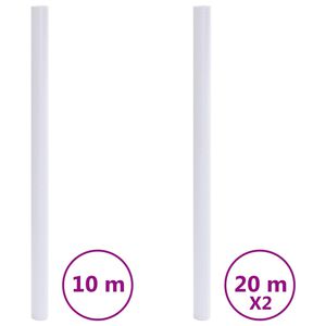 vidaXL loga plēves, matētas, caurspīdīgi pelēkas, PVC