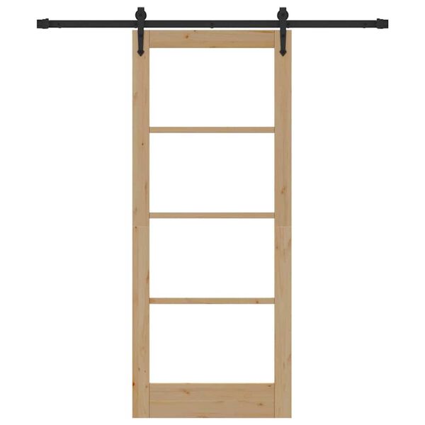 vidaXL Slīdo&scaron;ās durvis Dabiska 83 x 202 cm