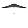 vidaXL Dārza parasols Melna 294 x 150 x 224 cm audums
