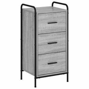 vidaXL Puse Pelēks Sonoma 97 x 33 x 81 cm Inženierijas koks