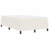 vidaXL Gultas rāmis ar matraci Krēmkrāsa 120 x 200 cm audums