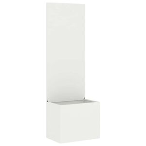 vidaXL Dārza privātuma ekrāns Izriezts raksts Balts 50 x 32 x 150 cm