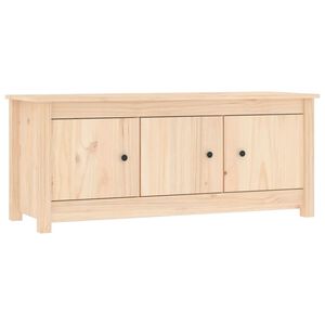 vidaXL apavu skapītis, 110x38x45,5 cm, priedes masīvkoks