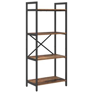 vidaXL Grāmatu plaukts 4 līmeņi 56 x 34 x 133,5 cm Inženierijas koks