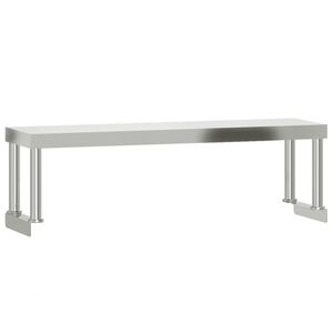 vidaXL galda virsplaukts, 110x30x35 cm, nerūsējo&scaron;s tērauds