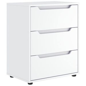 vidaXL Bufete "VISNES" Balta 60x40x73 cm Engineered Wood