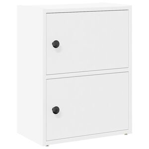 vidaXL grāmatu plaukts, balts, 40x24x52 cm, inženierijas koks