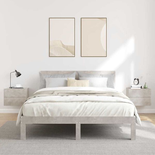 vidaXL naktsskapī&scaron;i, 2 gab. betona pelēki 40x30x30cm inženierijas koks