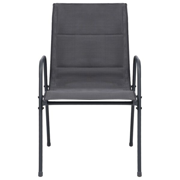 vidaXL 11-daļīgs dārza mēbeļu komplekts, tērauds