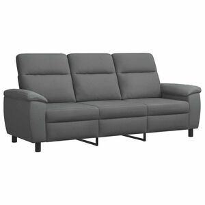 vidaXL Dīvāns Tum&scaron;i pelēka 214 x 90 x 95 cm Audums