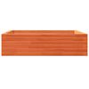 vidaXL dārza puķu kaste, vaska brūnas, 90x90x23 cm, priedes masīvkoks