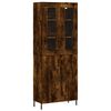 vidaXL augstais skapis, ozolkoka, 69,5x34x180 cm, inženierijas koks