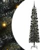 vidaXL Mākslīgā Ziemassvētku eglīte su 300 LED ar statīvu Zaļa 210 cm