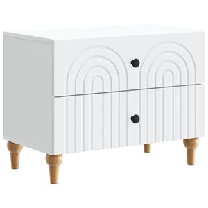 vidaXL Nakts skapītis Balts 62 x 34,5 x 48 cm Inženierijas koks