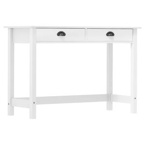 vidaXL konsoles galdiņ&scaron; Hill, 2 atvilktnes, 110x45x74 cm, priede
