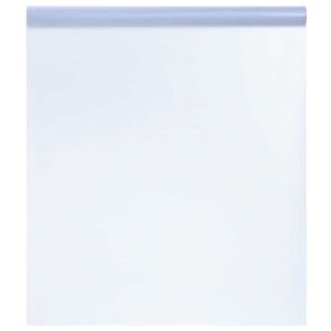 vidaXL Window Film Regulējams Frosted pelēks 35.4 x 196.9 in PVC