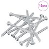 vidaXL Skrūve 12 pcs Sudraba M6 x 100 mm Tērauds