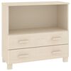 vidaXL kumode HAMAR, medus brūna, 85x35x80 cm, priedes masīvkoks