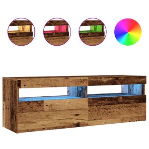 vidaXL TV skapītis ar LED lampiņām, 120x35x40 cm, inženierijas koks