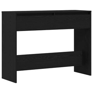 vidaXL Konsoles galds Melns ozolkoks 100 x 35 x 76,5 cm