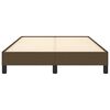 vidaXL gultas rāmis bez matrača, tumši brūns, 120x200 cm, audums