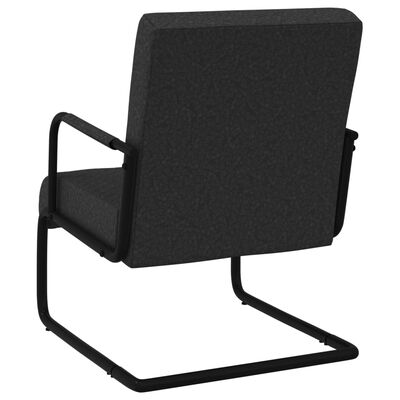 vidaXL konsoles krēsls, melna mākslīgā āda