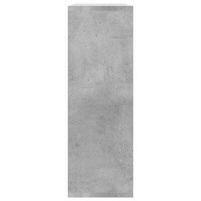 vidaXL sienas plaukti, 104x20x58,5 cm, betona pelēki, skaidu plāksne