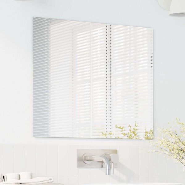 vidaXL Sienas spogulis Taisnstūra 50 x 60 cm rūdīts stikls