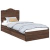 vidaXL Glabā&scaron;anas gulta Brūns ozols 70 x 190 cm Inženierijas koks
