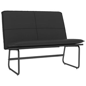 vidaXL sols, melns, 100x75x76 cm, mākslīgā āda