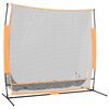 vidaXL golfa treniņu tīkls, melns, oranžs, 215x107x216 cm, poliesters