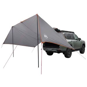 vidaXL Transportlīdzekļa nojume Pelēka un oranža 500 x 515 x 215 cm