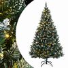 vidaXL mākslīgā Ziemassvētku egle, 120 cm, 150 LED